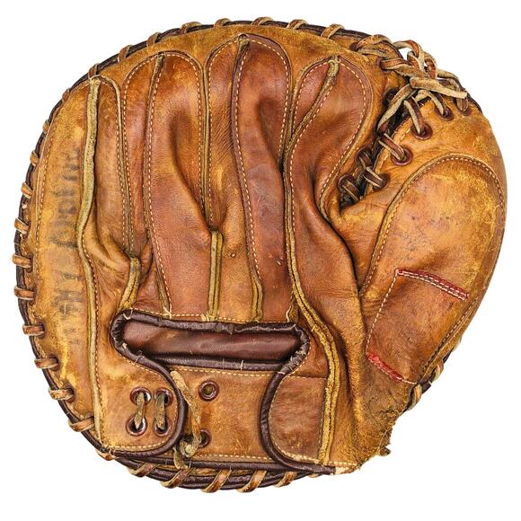 VTG Nokona Softball Catchers Mitt Genuine Cowhide - Picture 1 of 6